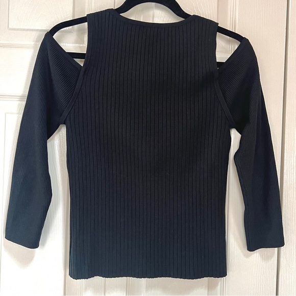 Design History Cold-Shoulder Silk Blend Sweater - Picture 2 of 10